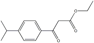 ethyl 3-oxo-3-[4-(propan-2-yl)phenyl]propanoate 化学構造式