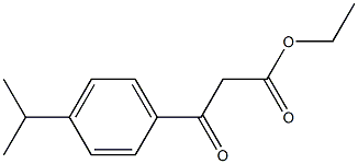 ethyl 3-oxo-3-[4-(propan-2-yl)phenyl]propanoate 结构式