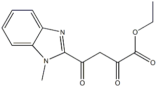ethyl 4-(1-methyl-1H-1,3-benzodiazol-2-yl)-2,4-dioxobutanoate Struktur