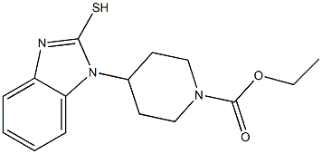 ethyl 4-(2-sulfanyl-1H-1,3-benzodiazol-1-yl)piperidine-1-carboxylate Struktur