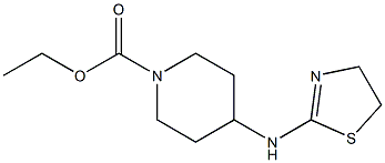 ethyl 4-(4,5-dihydro-1,3-thiazol-2-ylamino)piperidine-1-carboxylate Struktur