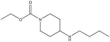 ethyl 4-(butylamino)piperidine-1-carboxylate 化学構造式