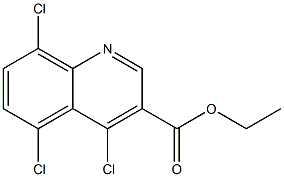 ethyl 4,5,8-trichloroquinoline-3-carboxylate 化学構造式