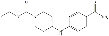 ethyl 4-[(4-carbamothioylphenyl)amino]piperidine-1-carboxylate Structure