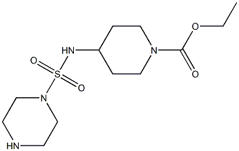 ethyl 4-[(piperazine-1-sulfonyl)amino]piperidine-1-carboxylate Structure