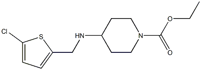 ethyl 4-{[(5-chlorothiophen-2-yl)methyl]amino}piperidine-1-carboxylate 结构式