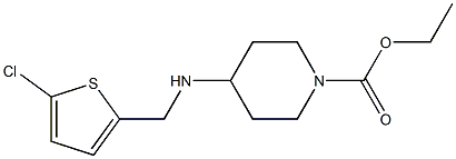 ethyl 4-{[(5-chlorothiophen-2-yl)methyl]amino}piperidine-1-carboxylate Struktur