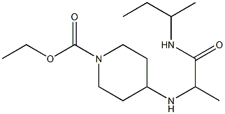 ethyl 4-{[1-(butan-2-ylcarbamoyl)ethyl]amino}piperidine-1-carboxylate Structure