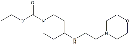 ethyl 4-{[2-(morpholin-4-yl)ethyl]amino}piperidine-1-carboxylate,,结构式