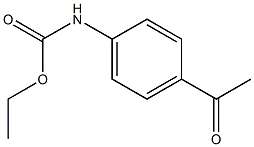 ethyl 4-acetylphenylcarbamate 化学構造式