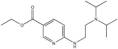 ethyl 6-({2-[bis(propan-2-yl)amino]ethyl}amino)pyridine-3-carboxylate Struktur