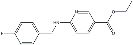 ethyl 6-{[(4-fluorophenyl)methyl]amino}pyridine-3-carboxylate Structure