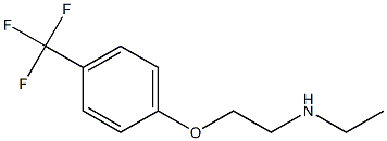 ethyl({2-[4-(trifluoromethyl)phenoxy]ethyl})amine 化学構造式