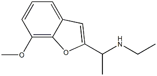 ethyl[1-(7-methoxy-1-benzofuran-2-yl)ethyl]amine Structure