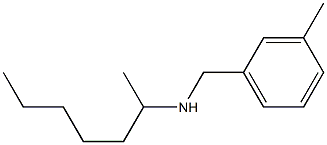 heptan-2-yl[(3-methylphenyl)methyl]amine Structure