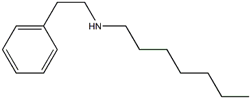 heptyl(2-phenylethyl)amine,,结构式