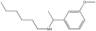 hexyl[1-(3-methoxyphenyl)ethyl]amine 结构式