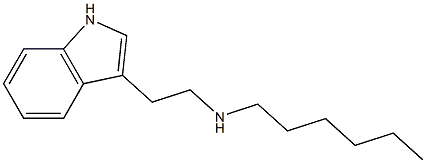 hexyl[2-(1H-indol-3-yl)ethyl]amine Structure