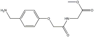 methyl ({[4-(aminomethyl)phenoxy]acetyl}amino)acetate,,结构式