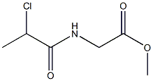 methyl [(2-chloropropanoyl)amino]acetate,,结构式