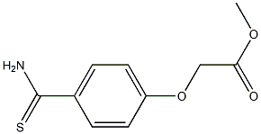 methyl [4-(aminocarbonothioyl)phenoxy]acetate Struktur