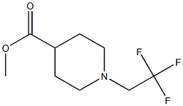 methyl 1-(2,2,2-trifluoroethyl)piperidine-4-carboxylate 化学構造式