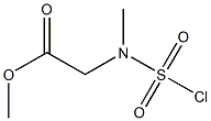 methyl 1-{[(chlorosulfonyl)(methyl)amino]methyl}formate Structure