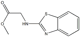 methyl 2-(1,3-benzothiazol-2-ylamino)acetate,,结构式
