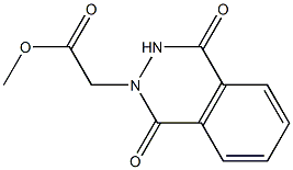 methyl 2-(1,4-dioxo-1,2,3,4-tetrahydrophthalazin-2-yl)acetate,,结构式