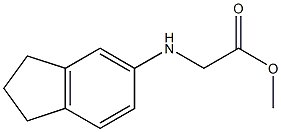 methyl 2-(2,3-dihydro-1H-inden-5-ylamino)acetate,,结构式
