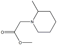 methyl 2-(2-methylpiperidin-1-yl)acetate Struktur