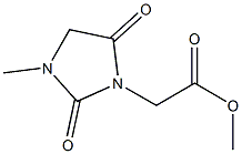 methyl 2-(3-methyl-2,5-dioxoimidazolidin-1-yl)acetate,,结构式