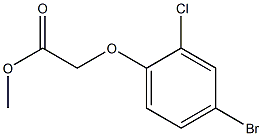 methyl 2-(4-bromo-2-chlorophenoxy)acetate Structure