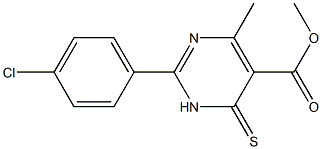 methyl 2-(4-chlorophenyl)-4-methyl-6-thioxo-1,6-dihydropyrimidine-5-carboxylate|