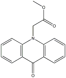 methyl 2-(9-oxo-9,10-dihydroacridin-10-yl)acetate Struktur