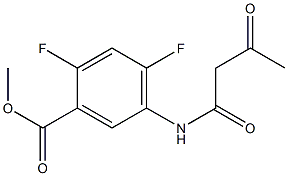 methyl 2,4-difluoro-5-(3-oxobutanamido)benzoate Struktur