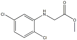 methyl 2-[(2,5-dichlorophenyl)amino]acetate,,结构式