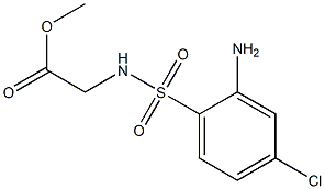 methyl 2-[(2-amino-4-chlorobenzene)sulfonamido]acetate Structure