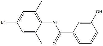 N-(4-bromo-2,6-dimethylphenyl)-3-hydroxybenzamide Struktur