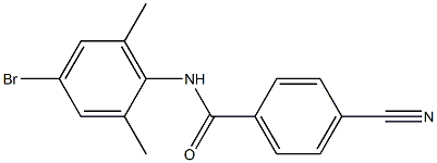 N-(4-bromo-2,6-dimethylphenyl)-4-cyanobenzamide Structure