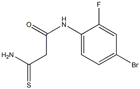 N-(4-bromo-2-fluorophenyl)-2-carbamothioylacetamide Struktur