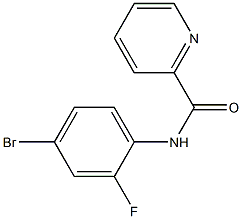 N-(4-bromo-2-fluorophenyl)pyridine-2-carboxamide Struktur