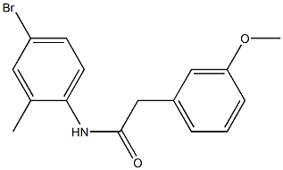 N-(4-bromo-2-methylphenyl)-2-(3-methoxyphenyl)acetamide