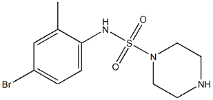 N-(4-bromo-2-methylphenyl)piperazine-1-sulfonamide Structure