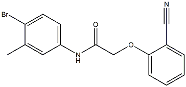 N-(4-bromo-3-methylphenyl)-2-(2-cyanophenoxy)acetamide Structure