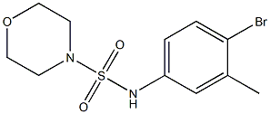 N-(4-bromo-3-methylphenyl)morpholine-4-sulfonamide,,结构式