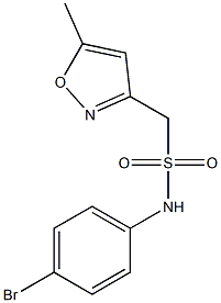 N-(4-bromophenyl)-1-(5-methyl-1,2-oxazol-3-yl)methanesulfonamide Structure