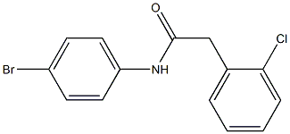 N-(4-bromophenyl)-2-(2-chlorophenyl)acetamide Struktur