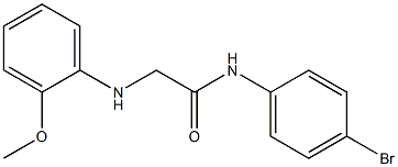 N-(4-bromophenyl)-2-[(2-methoxyphenyl)amino]acetamide 结构式