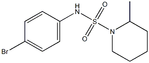 N-(4-bromophenyl)-2-methylpiperidine-1-sulfonamide 结构式